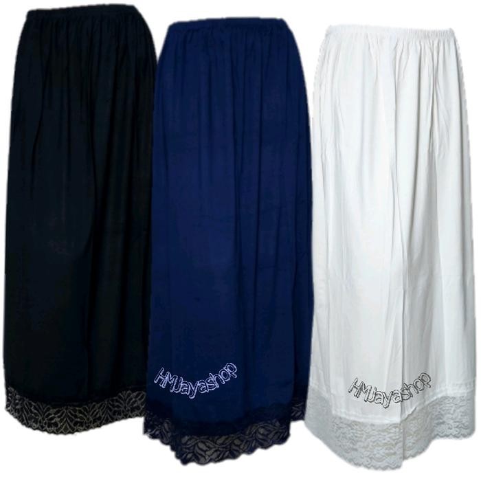 Rok Renda Daleman Gamis Onderok Baju Panjang Polos Muslim