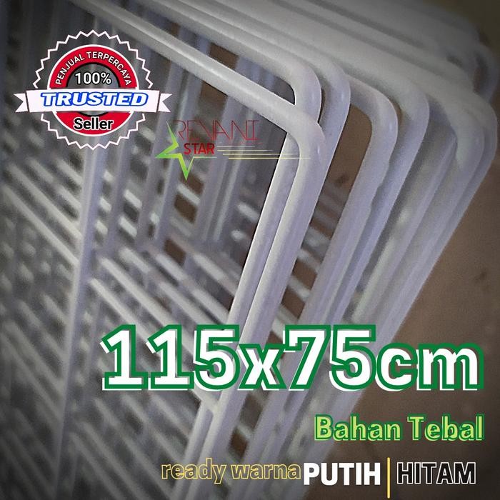 Kawat Ram Dinding Pajangan Aksesoris Konter Wire Grid Wall Besi Ram