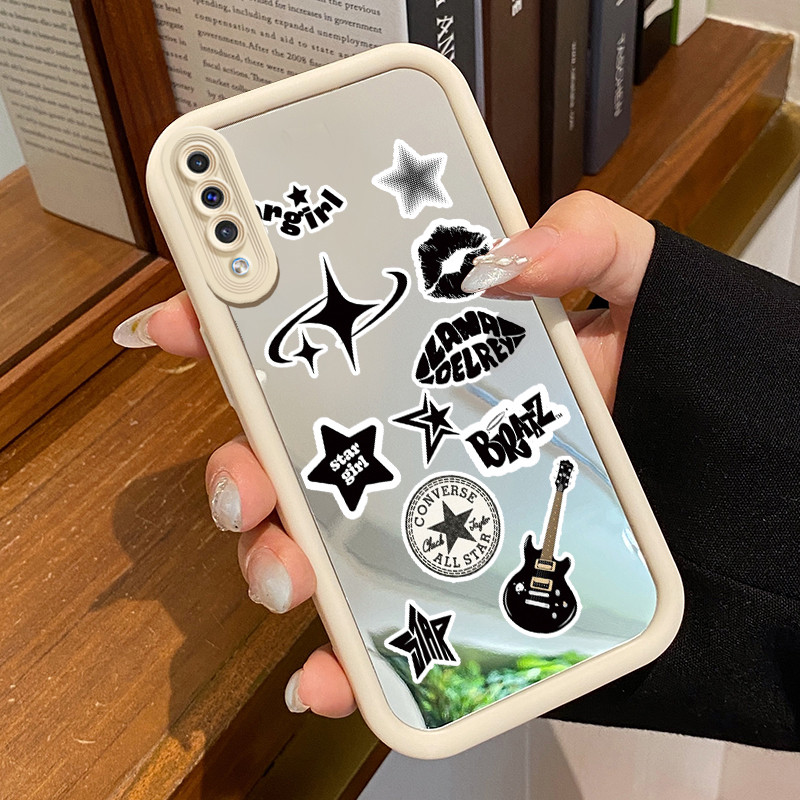 Casing Hp Untuk Samsung Galaxy A50 A50s A30s Case Bintang mode cermin Kasing tipis Perlindungan Kesi