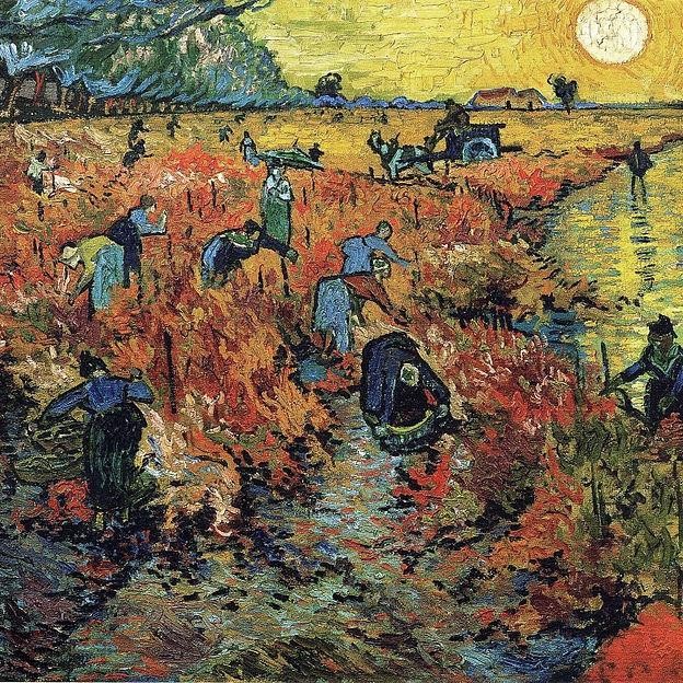 Lukisan Vincent Van Gogh The Red Vineyard Painting