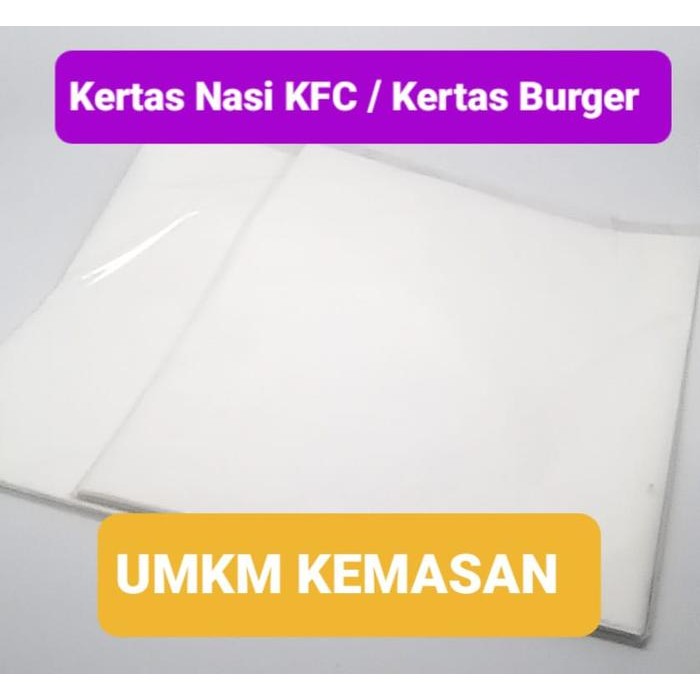 Kertas Nasi KFC/ Burger 40 x 30 cm - 1 rim