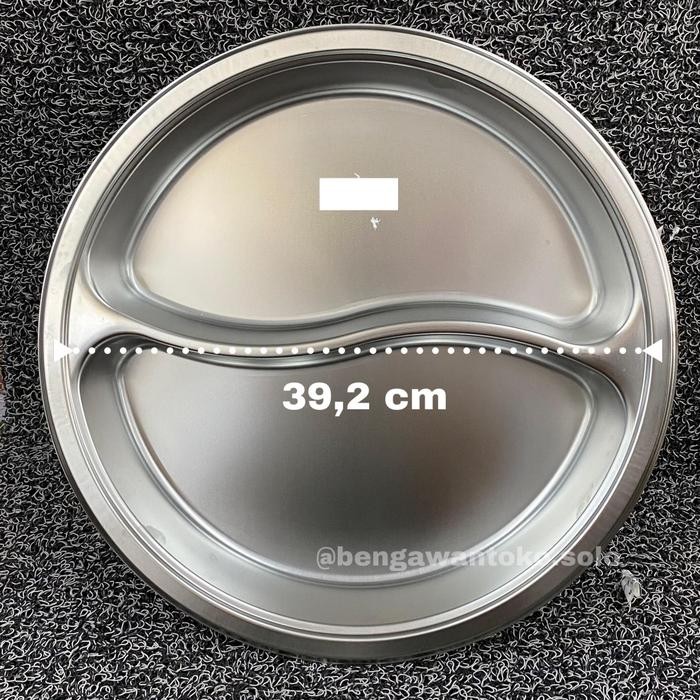 [SEKAT 1:2] FOOD PAN PRASMANAN GASTRONOM BULAT STAINLESS DIAMETER 39CM
