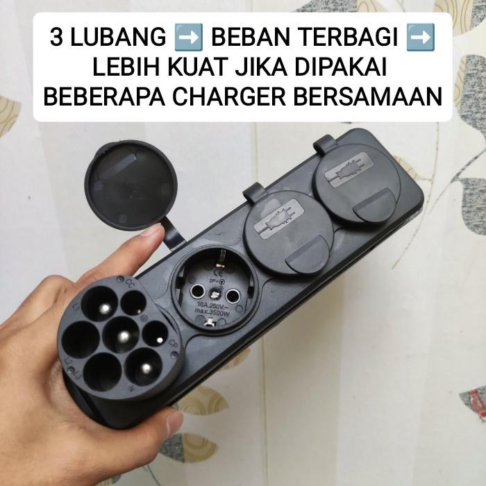 Charging Pile Spklu Type 2 3 Lubang 220V Adaptor Adapter 16A