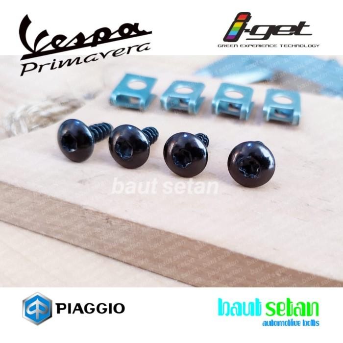 Baut Set Cover Tutup Aki Vespa Matic Primavera 150 I-Get Non Abs