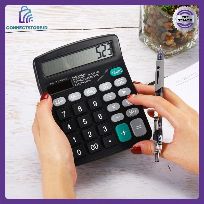 

Kalkulator Elektronik Solar Calculator 12 Digit-Hitam
