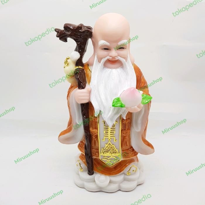 Patung Dewa Fulushou Batu Fengshui Js2144