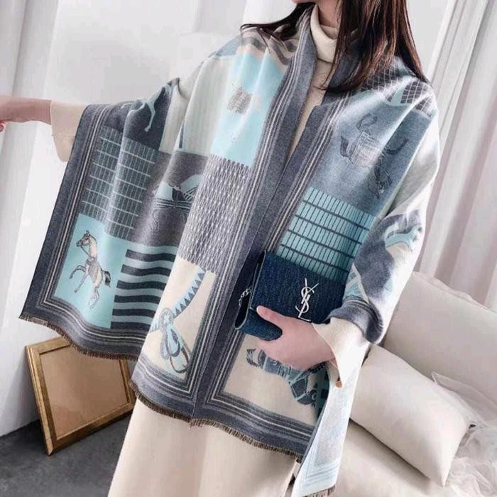 Terbaru New Syal "Holdy" Import /Shawl Winter/ Selendang Pasmina Premium Merah Monyetan Scarf Mikasa