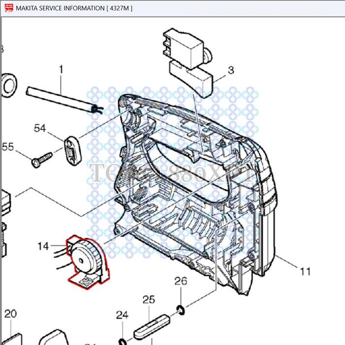 *$*$*$*$] Controller Makita 4327M 4327 Jig Saw Makita 620411-9