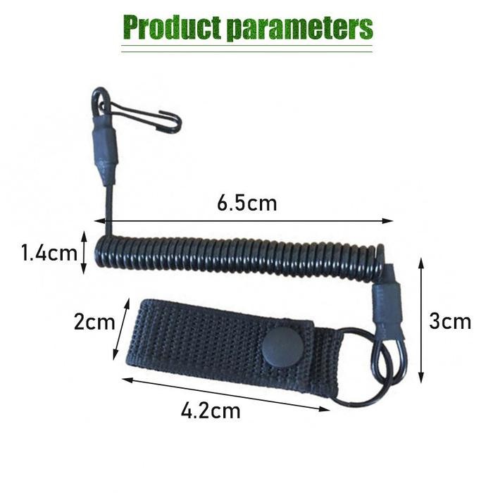 

Tali Sling Pengaman Tactical Sling Tali Spiral Lanyard Coiled