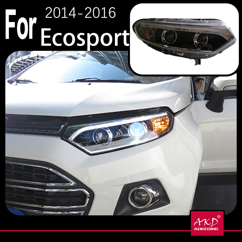 AKD Car Model for Ford Ecosport Headlight 2014 up Ecosport LED