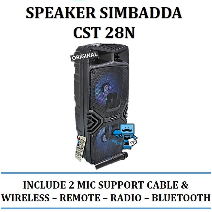 Simbadda Speaker CST 28N - Include 2 Mic & Remote