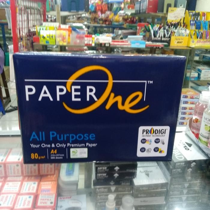 

Promo !!! Kertas A4 80 gram paper one office paper print