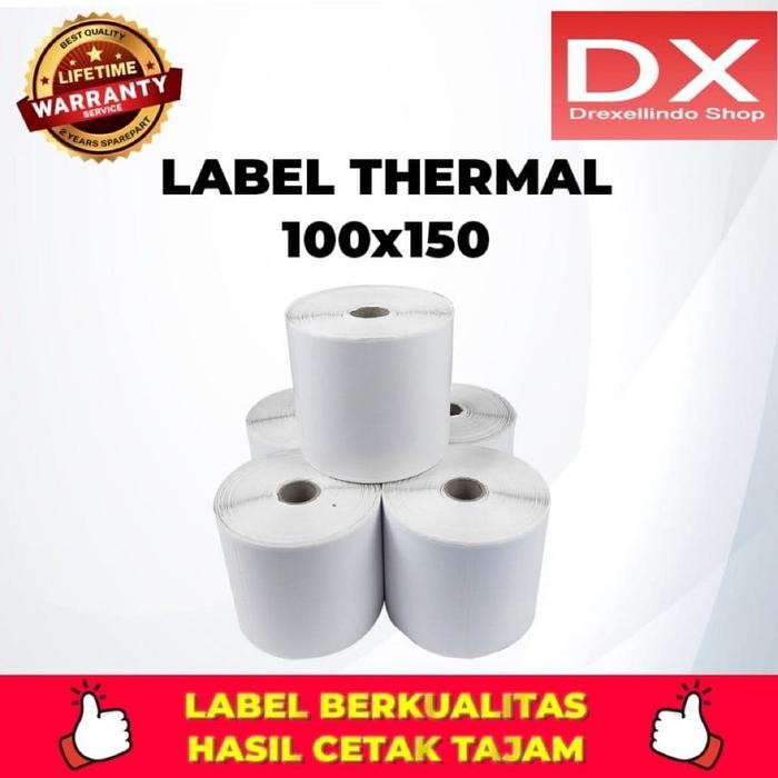 

LABEL THERMAL STIKER 100mm x 150mm isi 500 lembar