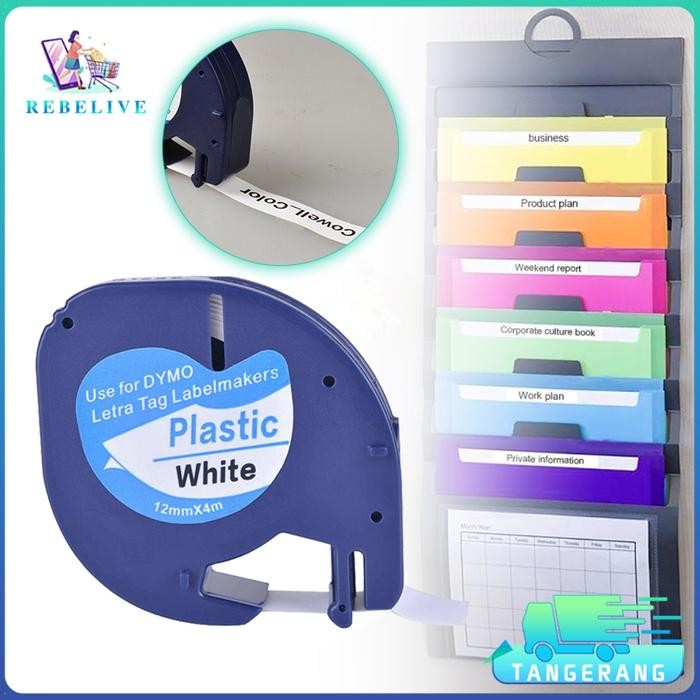 

Dymo Label Tape Printer LetraTag Plastic 12mm 4 m Label Tape