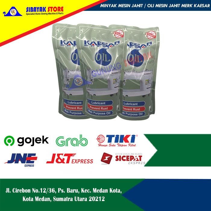 

Minyak Mesin Jahit / Minyak Oli Mesin Jahit merk KAESAR 900mL