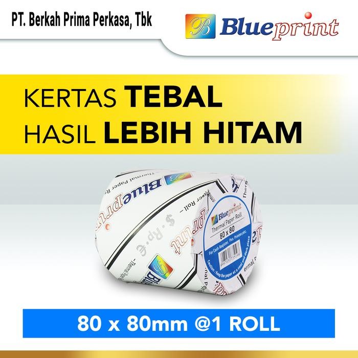 

Kertas Thermal / Kertas Kasir / Kertas Struk BLUEPRINT 80mmx80mm