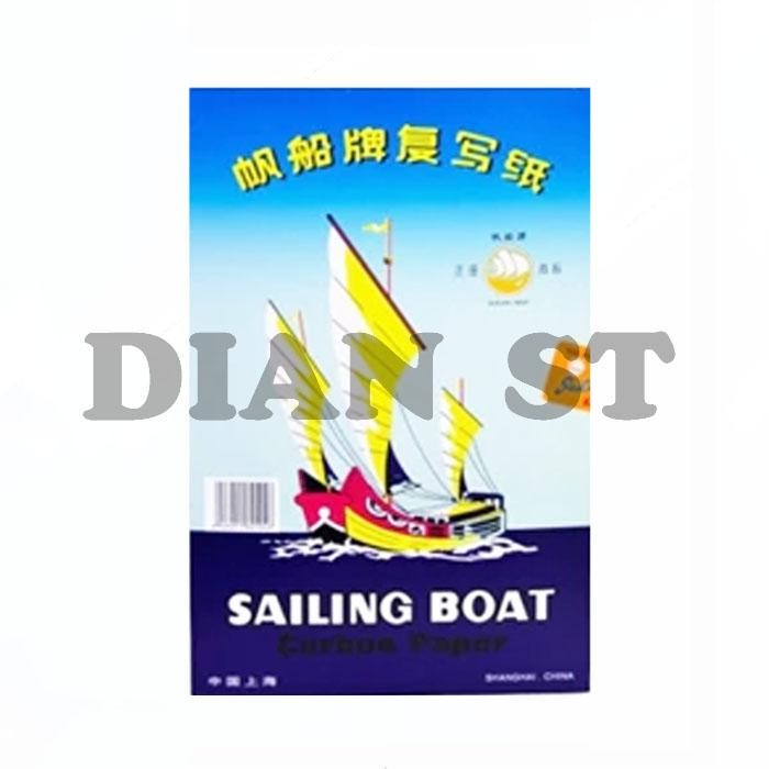 

Kertas Karbon Sailing Boat Folio Single Side 100 Lembar - pak
