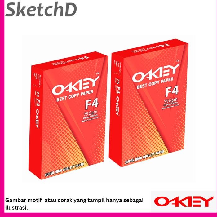 

Kertas Fotocopy 75gsm Okey F4 1 Rim - Kertas HVS F4 Okey 75gsm