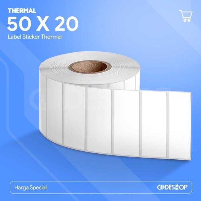

Stiker Label Thermal 50 x 20 1 Line Kertas Barcode 50x20
