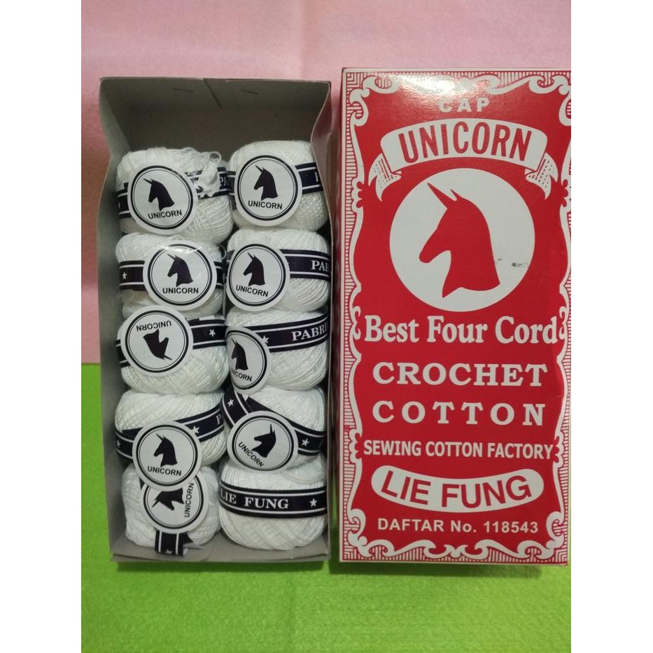 

Benang akte, benang unicorn, crocket cotton