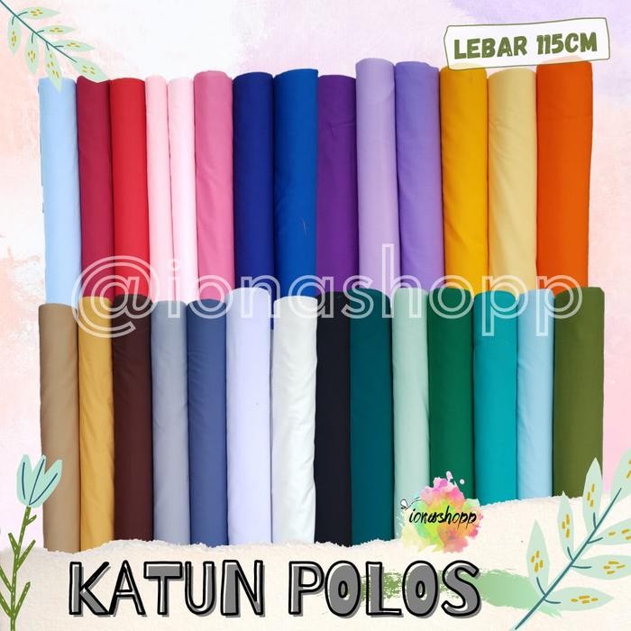 

Kain Katun Polos Lebar 115cm