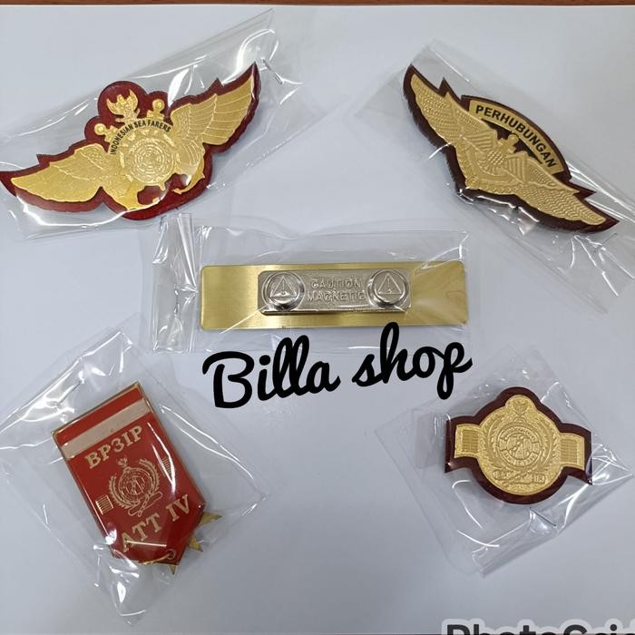 

Pin Pelayaran BP3IP + wings dan Name tag