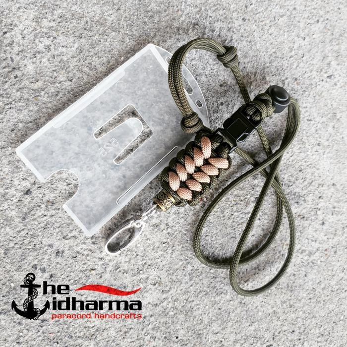 

Lanyard Name Tag ID Card Holder Tempat Kartu Tali Paracord