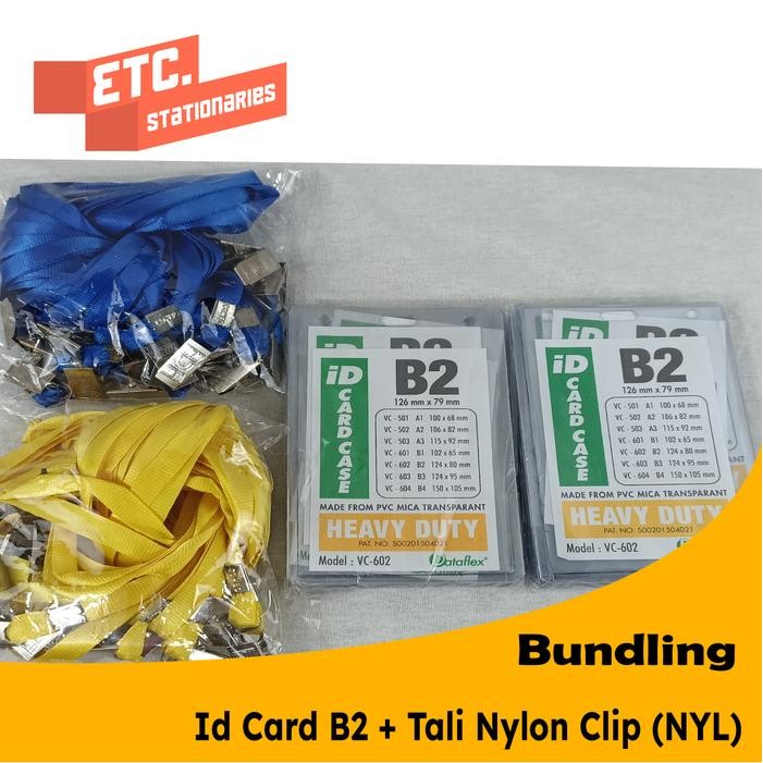 

Paket Bundling Id Card B2 + Tali Nylon Clip (NYL)