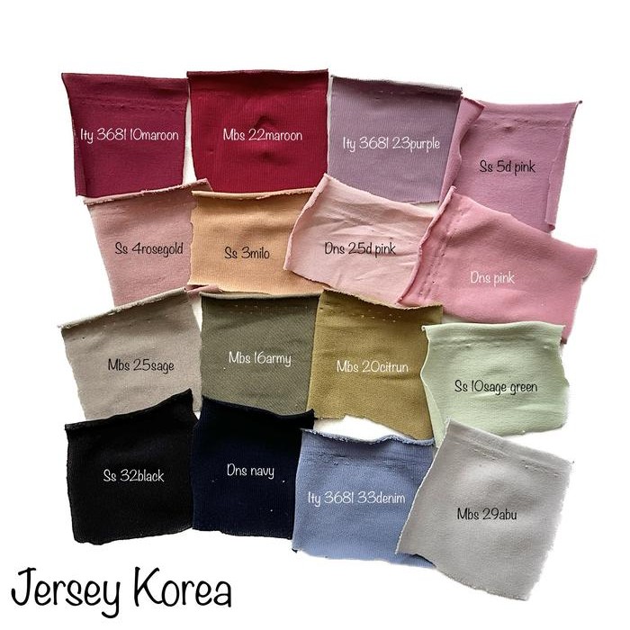 

KAIN JERSEY KOREAN ITY Bisa Dicuci Anti Kusut