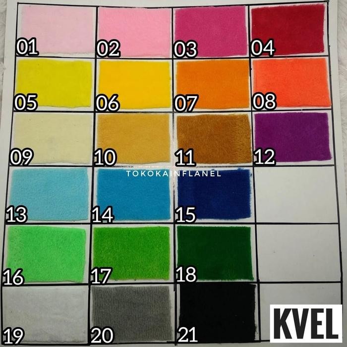 

KVEL Kain Boneka Bulu Pendek Velboa Ukuran 150x85cm