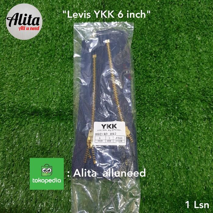

Sleting Jeans YKK 6 inch (15 cm) per 1 Lsn