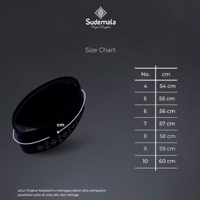 Songkok Sudemala/ Songkok Haji Hitam PBH 3502/ Kopyah/ Peci