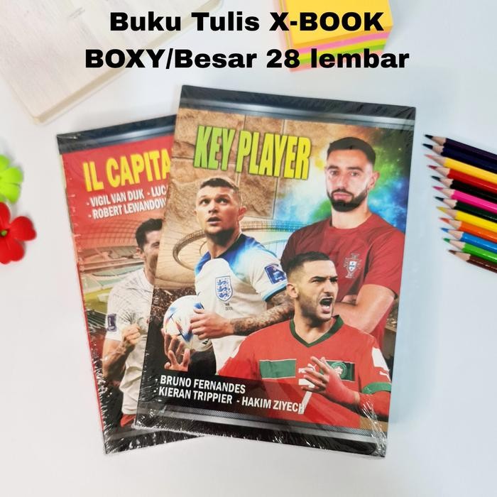 

SOS Buku Tulis X-Book BOXY/Besar 28lb Motif Bola(10bk)/Buku Bergaris