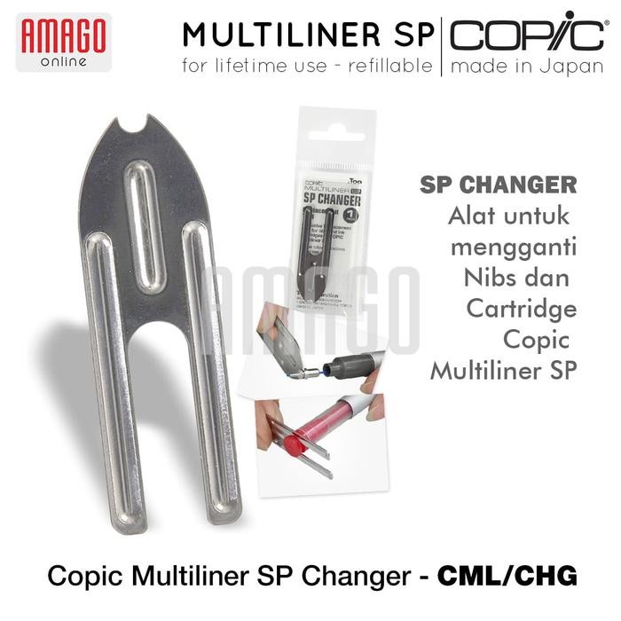 

COPIC MULTILINER SP - CHANGER - ALAT PENGGANTI NIB DAN TINTA - CML/CHG