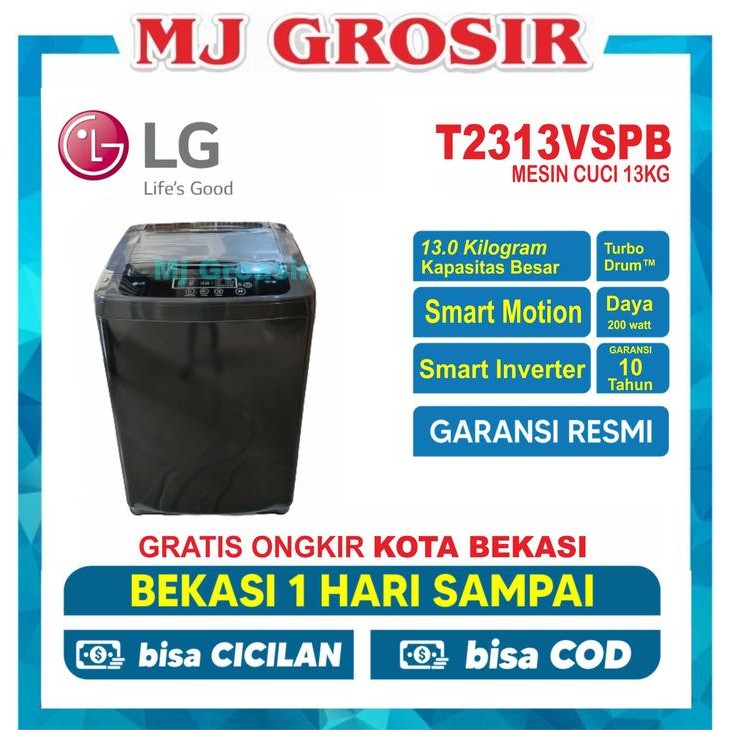 Mesin Cuci Lg T 2313 Vspm 13Kg 1 Tabung T2313Vspm 13 Kg Smart Inverter