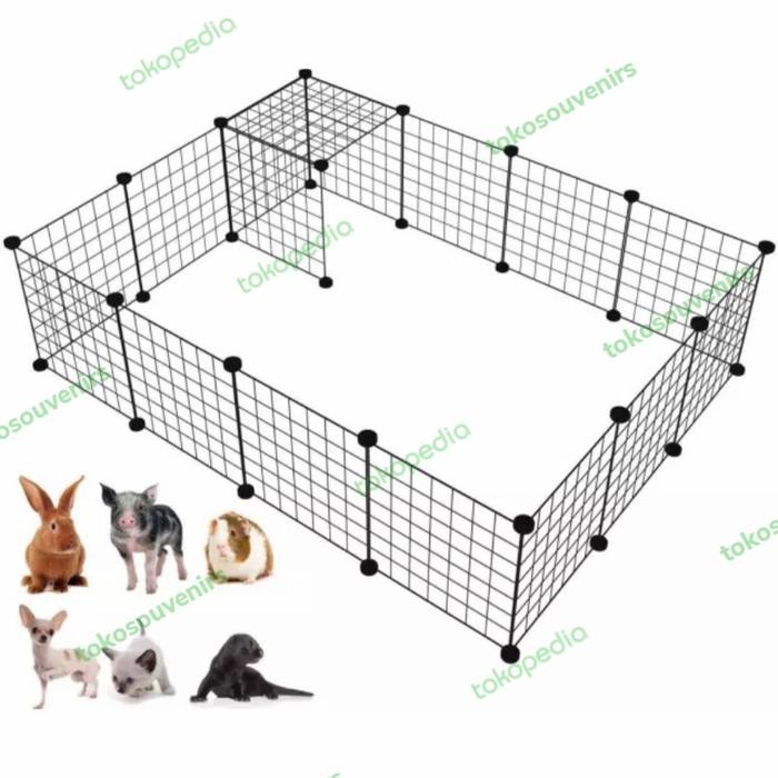 Pagar Diy Kandang Anjing Kucing Kelinci Custom Set Dgn Pintu