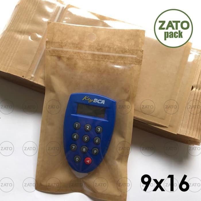 

9X16 CM 100 PCS PLASTIK KLIP KRAFT MIX CLEAR ZIPLOCK COKLAT BROWN BUNGKUS KEMASAN PACKAGING ZATOPACK