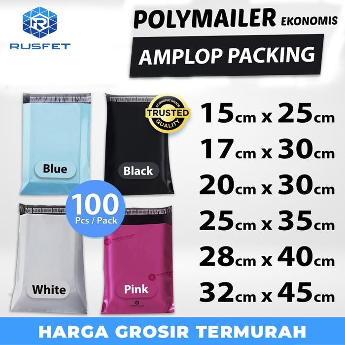 

POLYMAILER PACK TERMURAH AMPLOP PLASTIK PACKING OLSHOP EKONOMIS KODE 1385