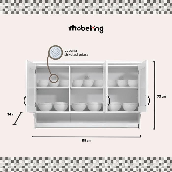 Kitchen Set Atas 3 Pintu Venezia