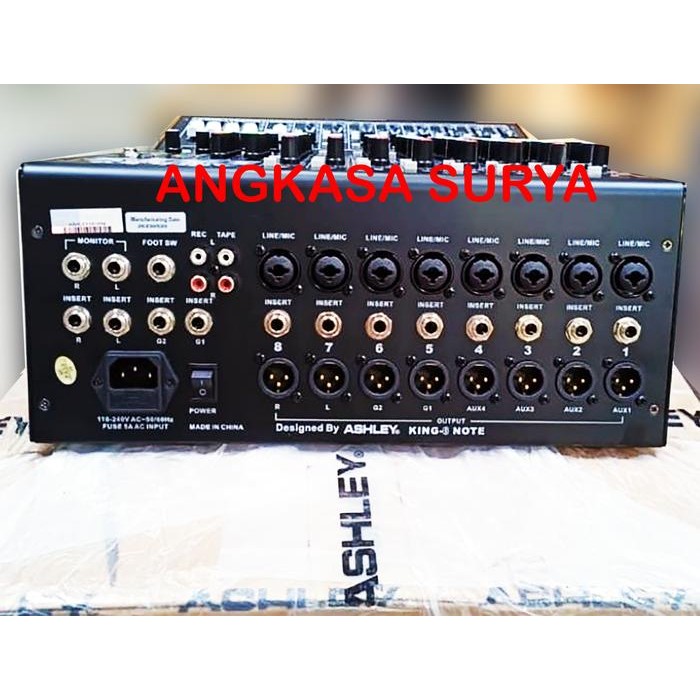 Mixer Audio Ashley King 8 Note Compressor / Mixer Ashley King Note8 Original 8 Channel Pasti Ori