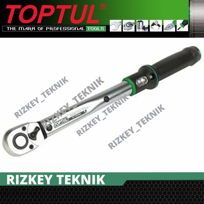 Toptul ANAM1610 Micrometer Adjustable Torque Wrench 1/2" 20-100Nm