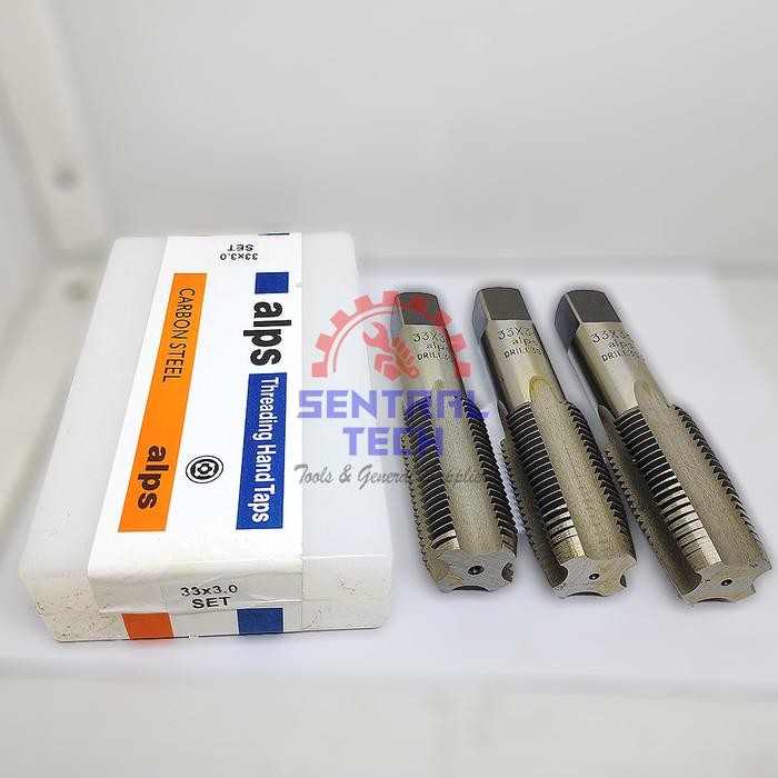 Hand Tap M33 X 3 ALPS Carbon Steel Metric Set