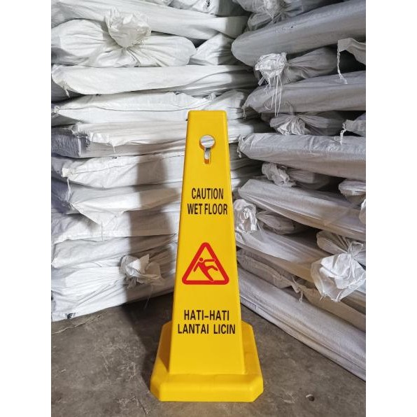 

Papan Peringatan Sign Floor Awas Hati Hati Lantai Licin Kerucut