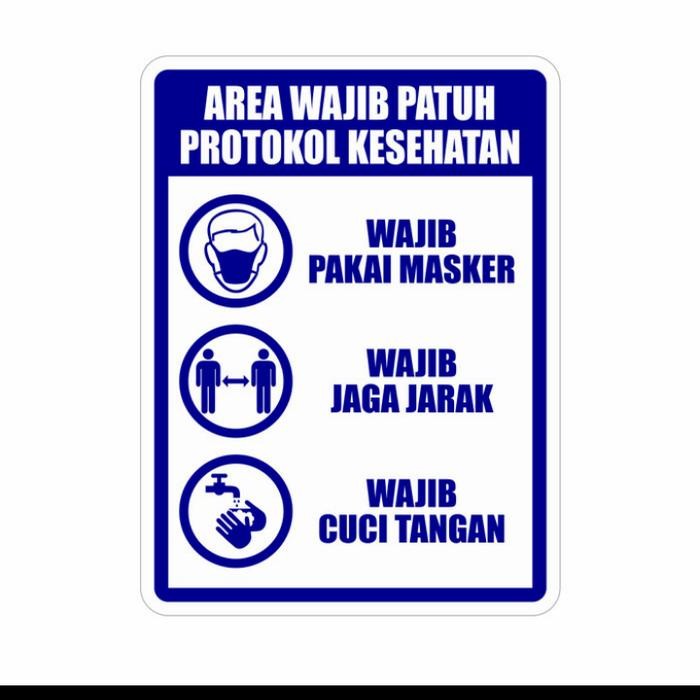 

Plang Rambu Protokol Kesehatan Alumunium Plat