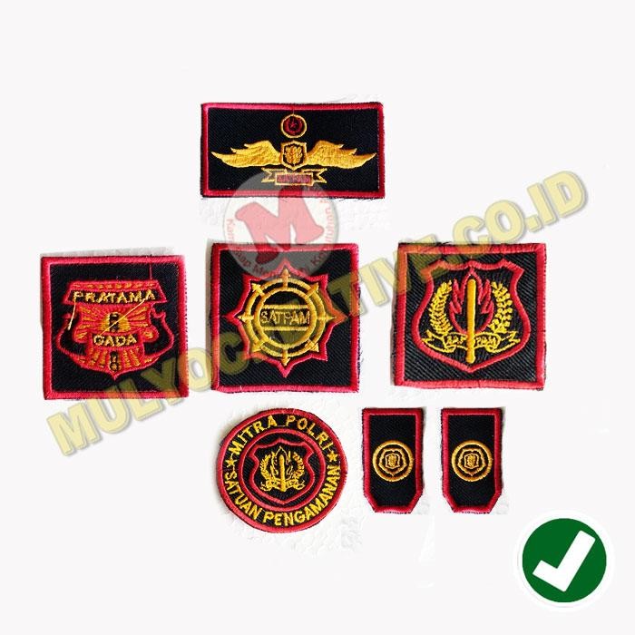 

1 Set Bordir Bet Logo Satpam Gada Pratama Bet Atribut Kerja Satpam PREMIUM