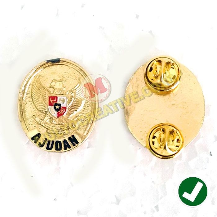 

Pin Bros Logo Militer Emblem Indonesia Garuda Ajudan Oval Model Cor PREMIUM