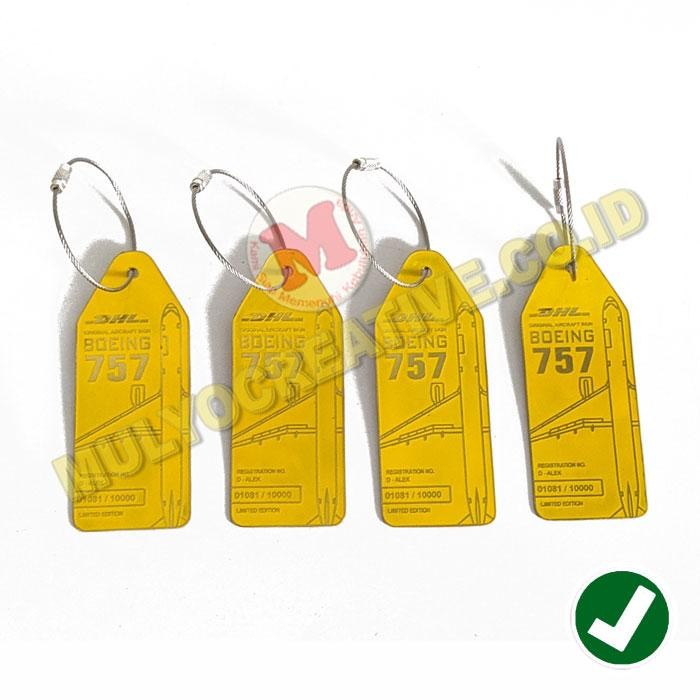 

Gantungan Kunci Logo Pesawat Ganci Pesawat DHL Boeing 757 PREMIUM
