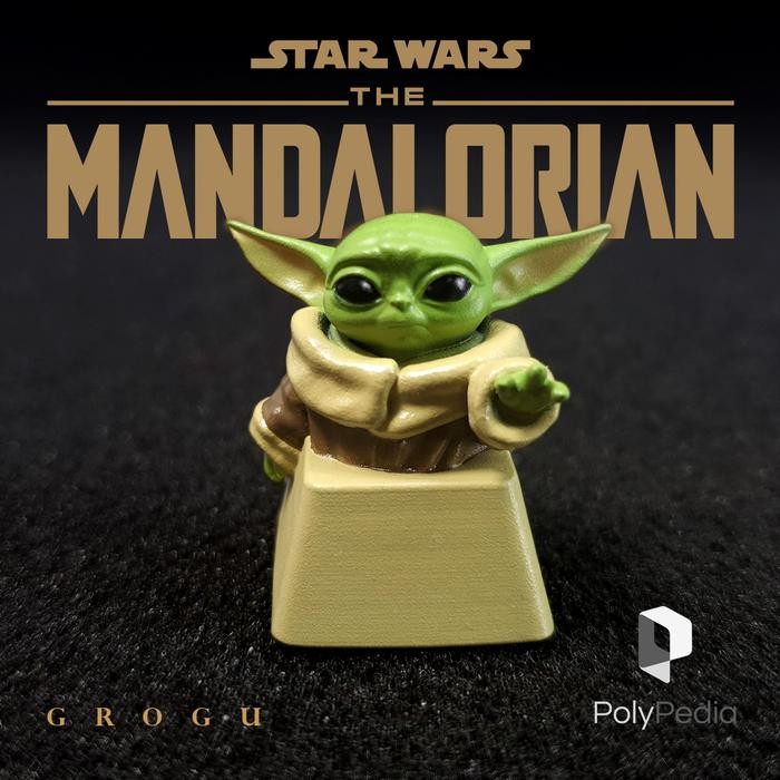 Cuci Gudang Baby Yoda Artisan Keycaps