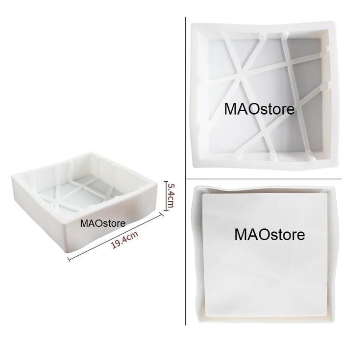 Maostore Mirror Cake Loyang Entremet Cake Geometric Mousse Dessert