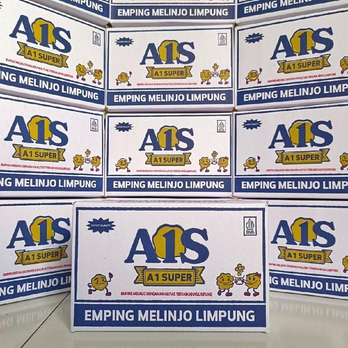 

Emping Melinjo Mentah Export Quality Kemasan Dus 1Kg / Merk Ais, Kering Full 1000Gr